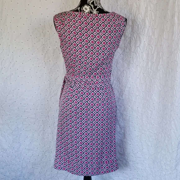 DVF faux wrap sleeveless dress size 0 - Picture 6 of 9